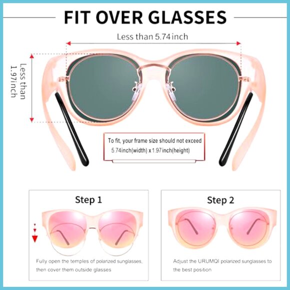 Polarized Fit Over Glasses Sunglasses with TR90 Frame main image 5